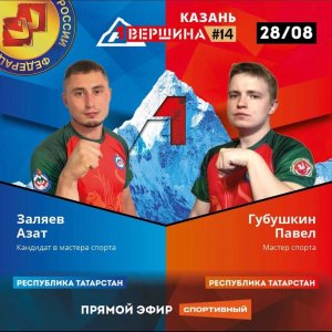 ВЕРШИНА #14. КАЗАНЬ. АЗАТ ЗАЛЯЕВ - ПАВЕЛ ГУБУШКИН. СЧЕТ 5 - 0