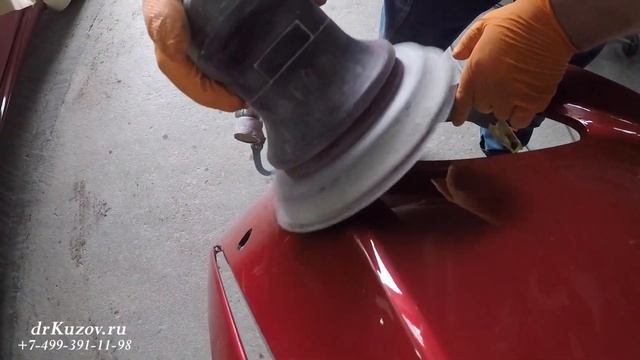 Ремонт и покраска заднего крыла, локальная покраска переднего бампера на Лексус смотреть онлайн