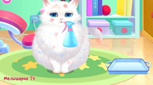 Видео для детей про малышей животных | Ухаживаю за кроликом и пандой в детской игре