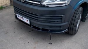 Сплиттер переднего бампера для VW T6 Multivan Caravella Transporter #vonardcustoms