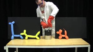 Шарики в жидком азоте, MIT Physics Demo,  Balloons in Liquid Nitrogen