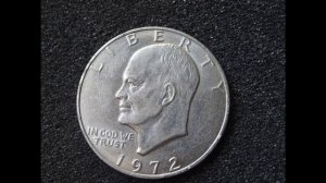 Цена монеты 1 доллар США 1972 года сегодня