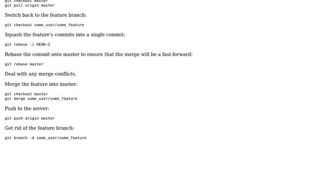 Git workflow that allow new hire to work on feature without polluting git history смотреть онлайн