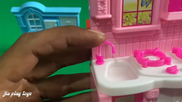 4 Minutes Satisfying with Unboxing Cute Pink Hello Kitty Kitchen Play Set ASMR | Review Toys
