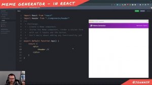 Meme Generator App in React | Part 1