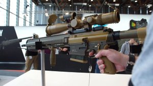 #IWA – 2018. Снайперская винтовка HK G28 от Heckler & Koch. Оружие Марксмена
