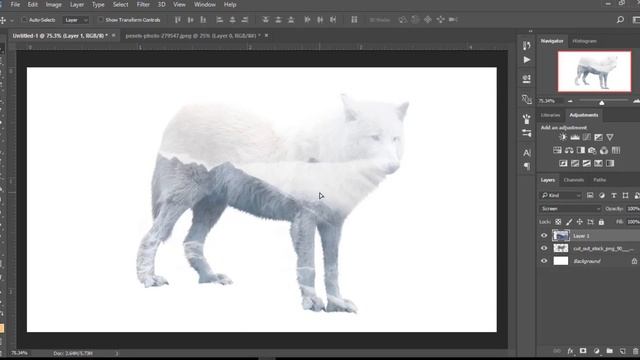How to Make a Quickly Double Exposure in Photoshop | Photoshop CC Tutorial смотреть онлайн