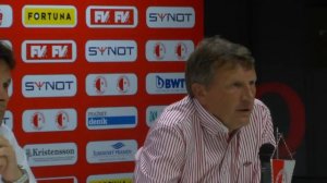 Trenér Slavie Miroslav Beránek hodnotí výhru nad Baníkem Ostrava (1.8.2014)