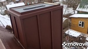 Обход трубы по фальцевой технологии,обшивка трубы ,колпак на трубу.(Т)фальц.