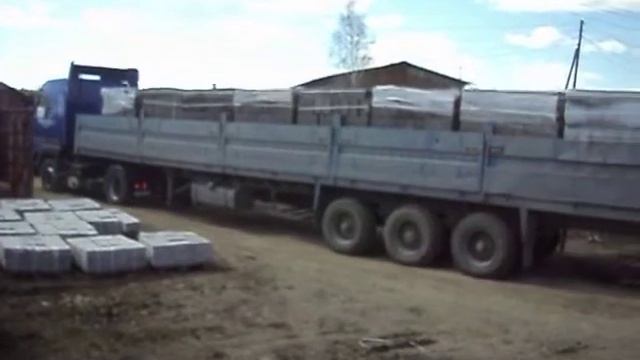 Погрузка арболита в машину. Поехали! смотреть онлайн