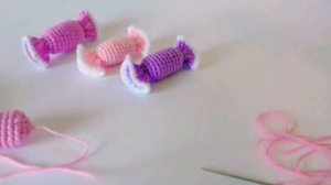 Конфета крючком / как связать конфету крючком