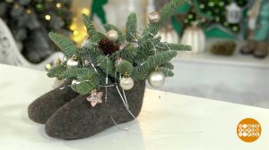 Новогодняя композиция из старых валенок. Доброе утро. Фрагмент выпуска от 17.12.2021