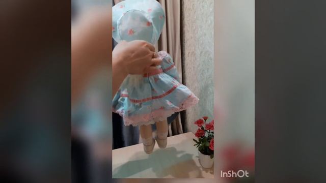 Мила. Рост 49 см. Авторская текстильная кукла ручной работы смотреть онлайн