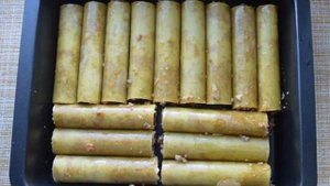 Каннеллони с фаршем в духовке