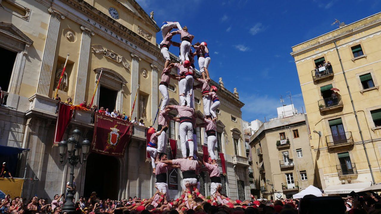Кастельс - праздник живых пирамид, Террагона 23.09.2019 (4K) castellers Tarragona