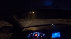 Поездка Павлодар - Аксу от первого лица, ночью. 4К