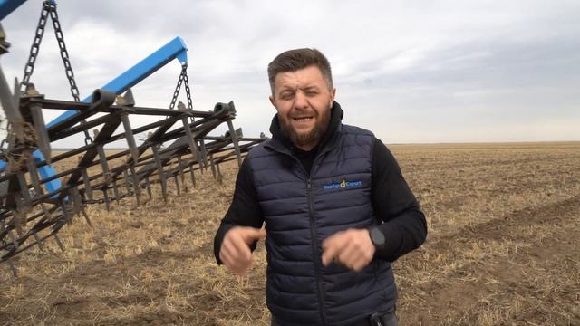 Борона зубовая СБГ "Заря" в работе смотреть онлайн