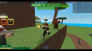 РОБЛОКС УНИЧТОЖАЕМ ЗОМБИКОВ: АТАКА ЗОМБИ игра ROBLOX летсплей #1