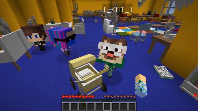 МЫ СНОВА СТАЛИ ДЕТЬМИ | 100 ДНЕЙ В ДЕТСКОМ САДИКЕ В МАЙНКРАФТ смотреть онлайн