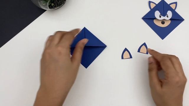 DIY Paper SONIC Corner Bookmark!!! Paper Crafts For School / Origami Bookmark / Paper Craft смотреть онлайн