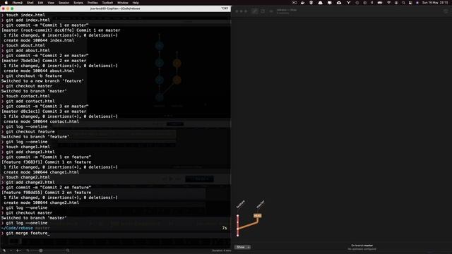 ? TUTORIAL DE GIT: Merge y Rebase - ¿Cuándo usar cuál? - Explicación SIMPLE смотреть онлайн