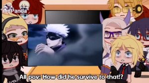 Pro heroes react Jujutsu Kaisen||Gojo and Nanamin||1/3||InuPanda