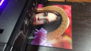 УФ принтер А3+P400UV фотопечать на белом пластике