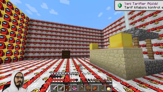 AMONG US VS BRAWL STARS OYUN ODASI ŞANS BLOKLARI SAVAŞI - Minecraft смотреть онлайн