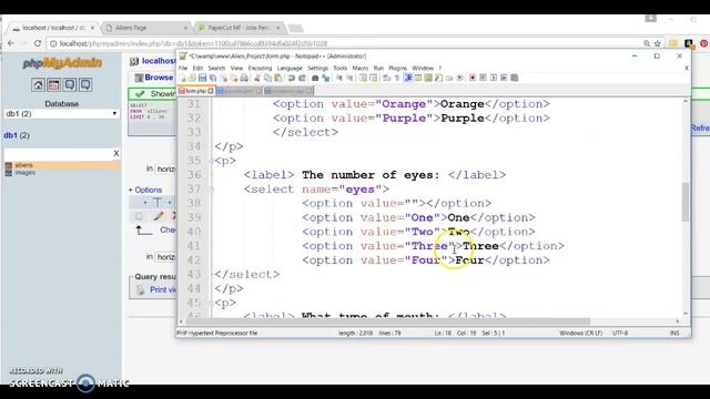 Insert an Aliens info along with image Part 1 смотреть онлайн