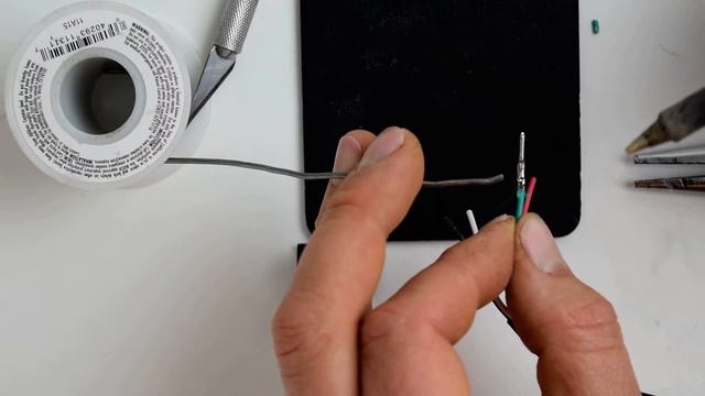 Installing JST-SM male connector without crimper