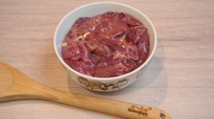 Печень куриная, отварная