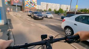 Велопрогулка по Краснодару №5 - по велодорожкам до Петра Метальникова - Московская, Российская, ЗИП