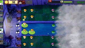 Plants vs zombies - Fog Level 3, прохождение