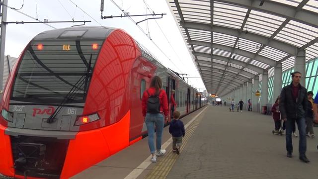 Железная дорога едем на Поезде Ласточка небоскребы Москва Сити часть 2
