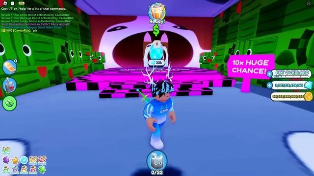 *КАК?* ВЫБИЛ HUGE ERROR CAT? ЧТО ВЫПАЛО С DIAMOND ERROR EGGS В PET SIMULATOR X! April Fools Event! смотреть онлайн