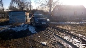 чистая красавица МАЗДА сх7 выезжает по грязи