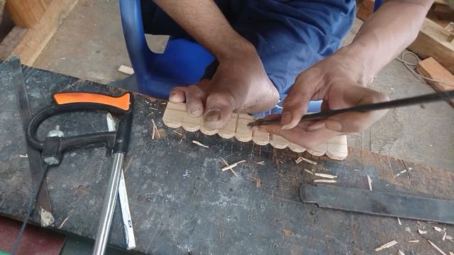 How Tow Make Wooden Gazebo Miniature | Wood Carving смотреть онлайн