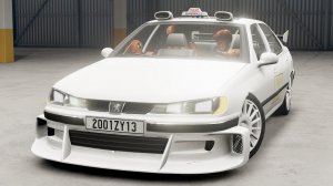 Необычный краш-тест Peugeot 406 TAXI с манекенами в BeamNG.drive