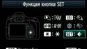 Canon EOS 60D экранное меню