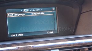 BMW E60 5 SERIES  КАК ПОМЕНЯТЬ ЯЗЫК  В MENU iDrive.