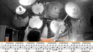 Green Day - Boulevard Of Broken dreams - Drum cover (with scrolling drum sheet)