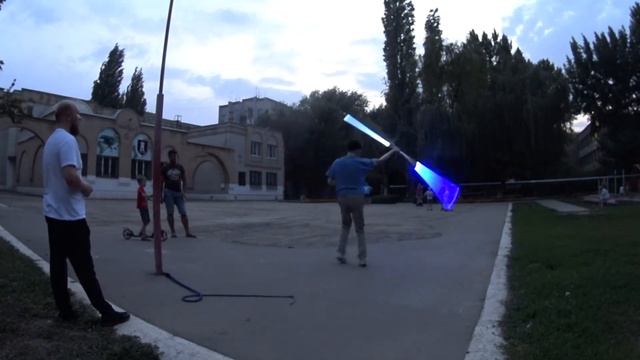 КрутКа Флагами 1-2 Световыми Палками и LightSabers. СКК "Вместе" смотреть онлайн