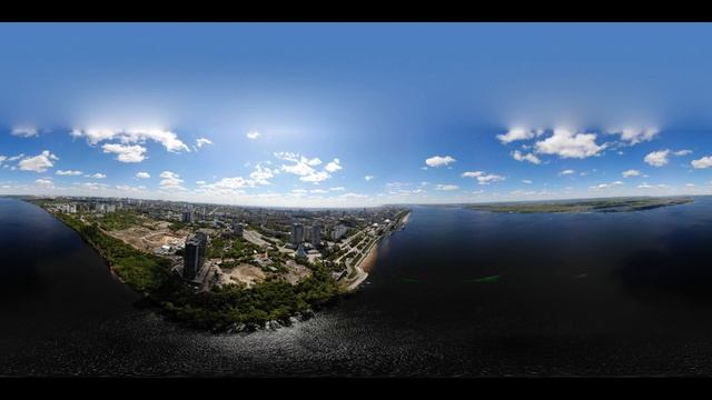 Панорама 360 градусов / территория бывшего завода ЗИМ города Самара / Russia смотреть онлайн