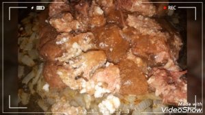 Фарфалле с тушенкой