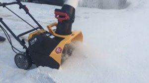 Испытание аккумуляторного снегоуборщика Denzel X-Pro EST-51Li  Brushless