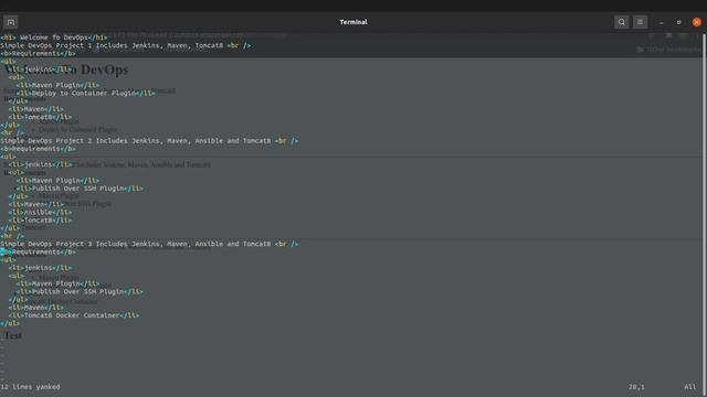 DevOps simple project 4 | Jenkins - Maven - Ansible - docker - tomcat