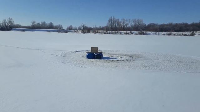 пруд Черноморец 23.02.18г мороз -30. смотреть онлайн