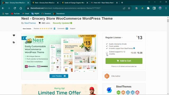 Nest - V4 Grocer Store WooCommerce WordPress Theme - Free Download