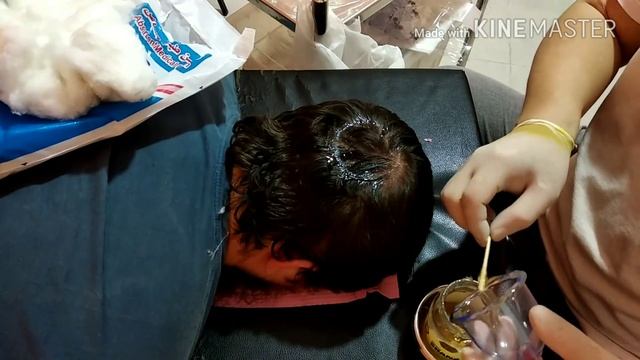 Мастер класс по хиджаме на голову с волосами