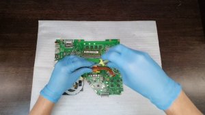 Asus X550C Замена термопасты. разборка. чистка. Replacing thermal paste. disassembly cleaning.